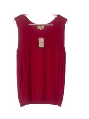 Cotton Ginny Sleeveless Tank Top Size S/P Plus